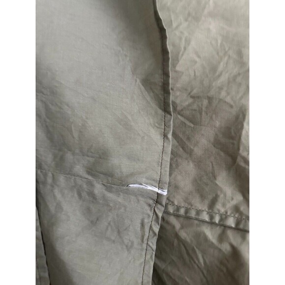 Anine Bing Cosette Twist Neck Halter Dress Shift Green Khaki Cotton Women Medium - Picture 7 of 10